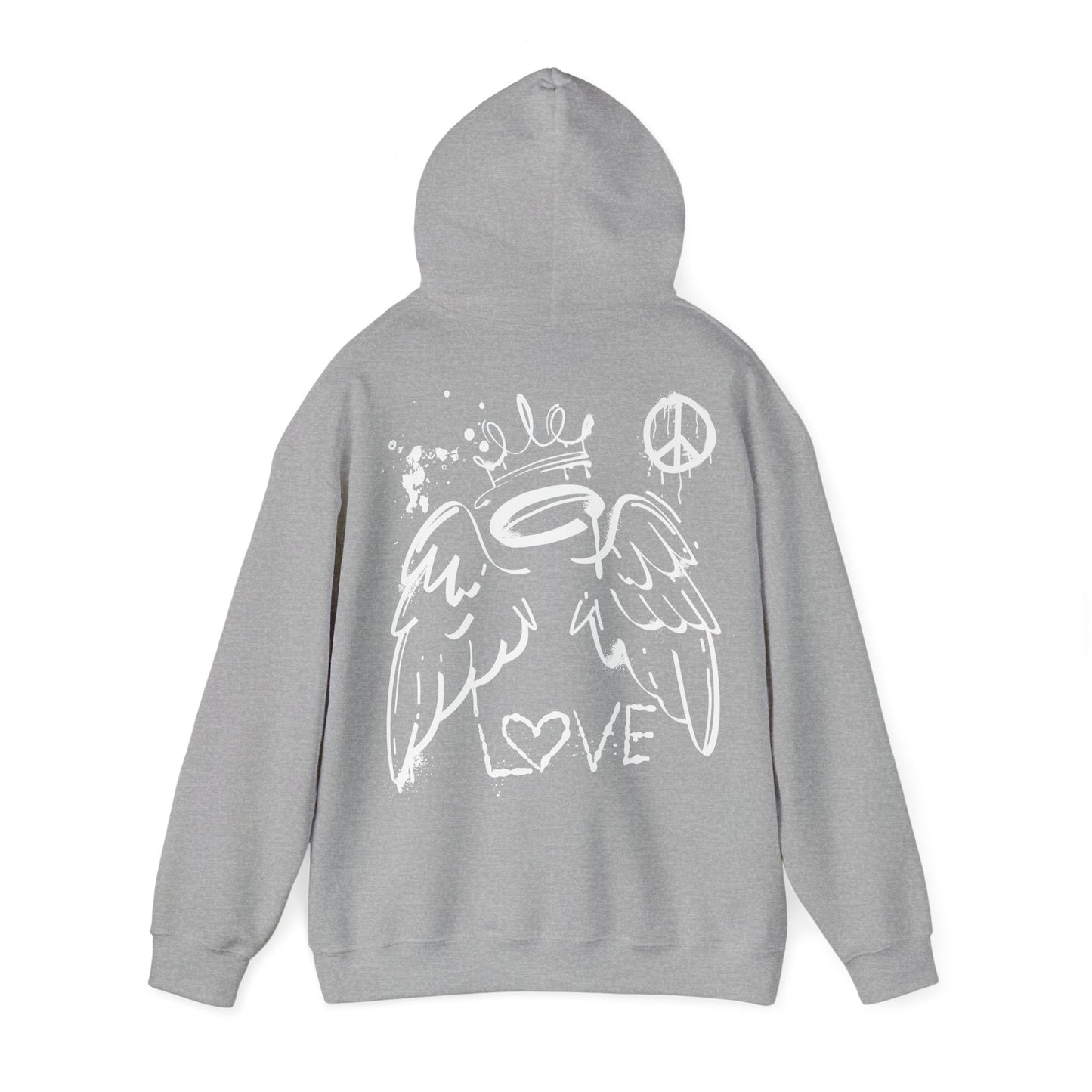 angel graffiti Graphic Hooded Sweater