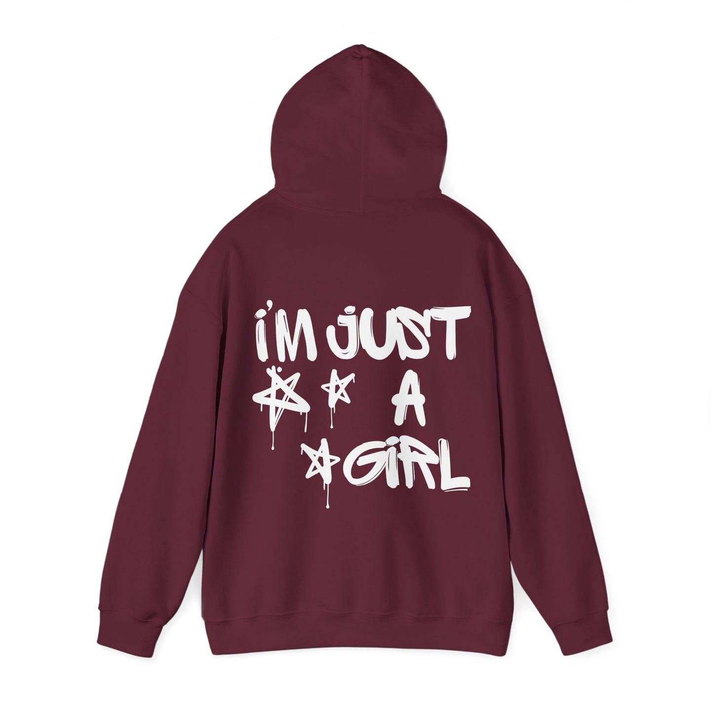 I'm just a girl Graphic Hooded Sweater