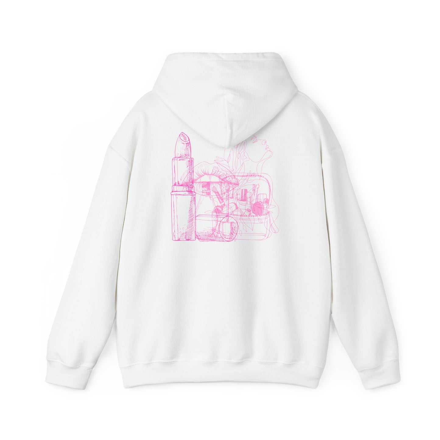 Heavy Blend™ Hooded Sweatshirt with Pink Graphics