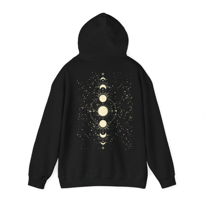 Moon phases Graphic Hooded Sweater