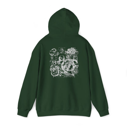 Heavy Blend™ Hooded Sweatshirt with graphics flights