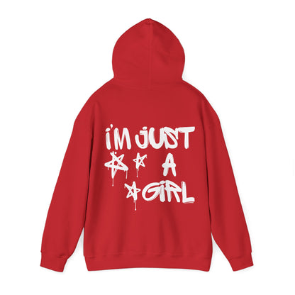 I'm just a girl Graphic Hooded Sweater