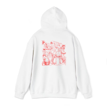 Heavy Blend™ Hooded Sweatshirt with graphics beach