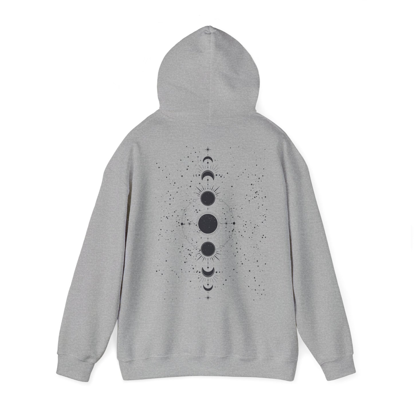 Moon phases Graphic Hooded Sweater