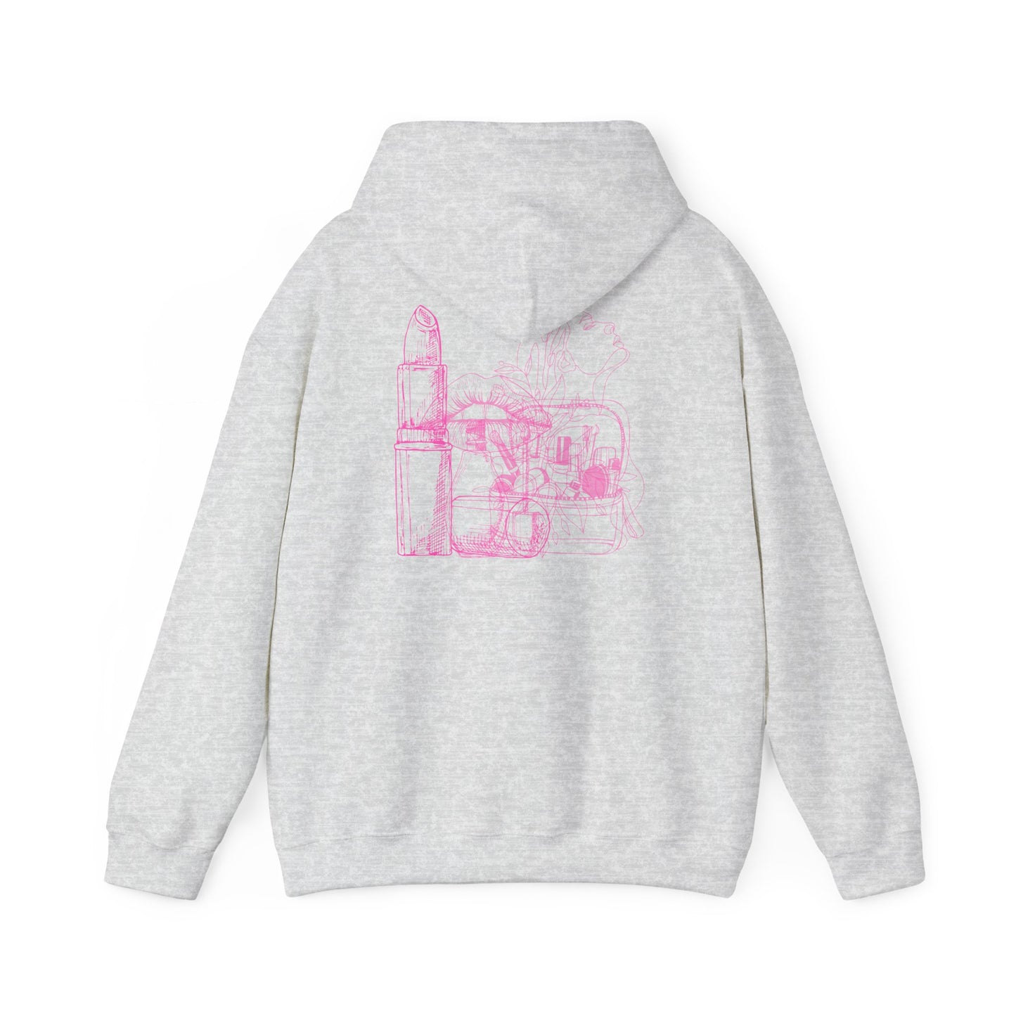 Heavy Blend™ Hooded Sweatshirt with Pink Graphics