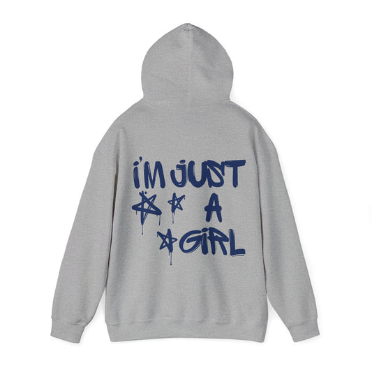 I'm just a girl Graphic Hooded Sweater