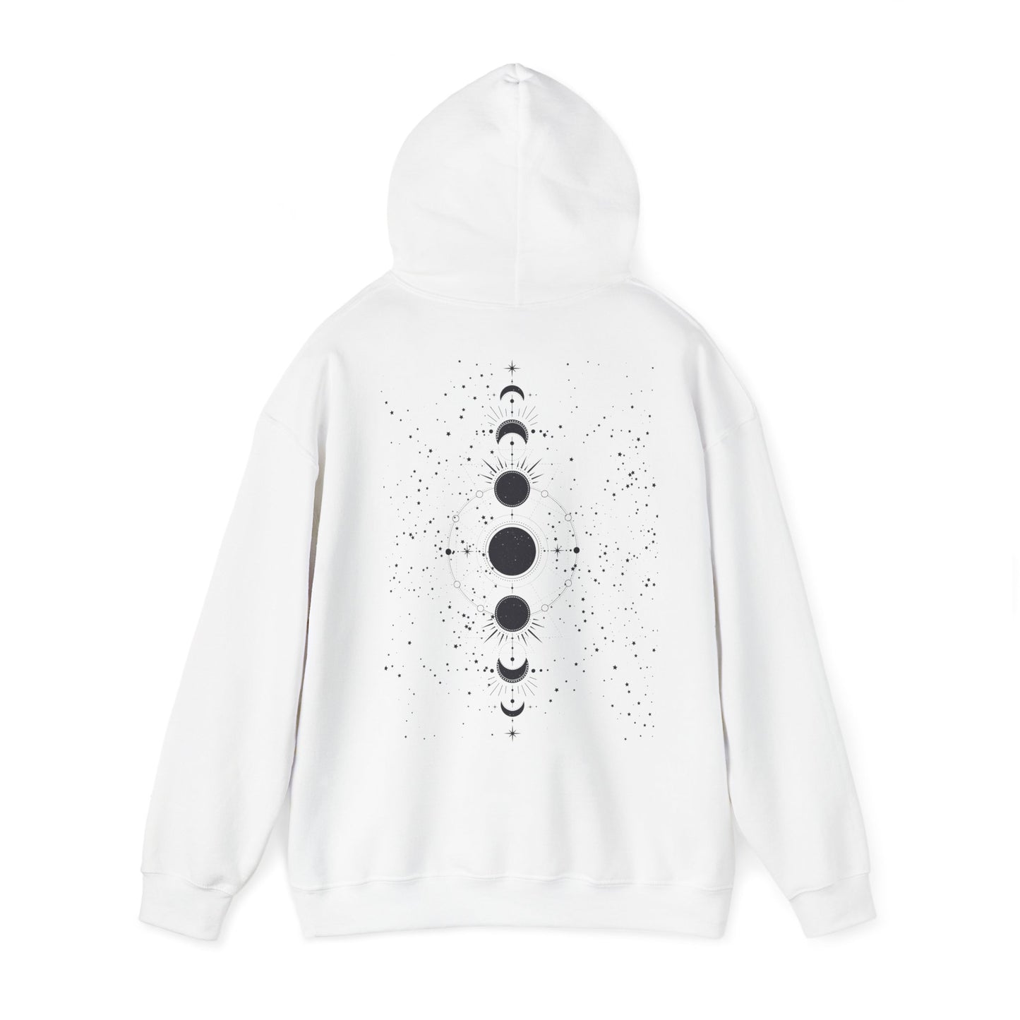 Moon phases Graphic Hooded Sweater