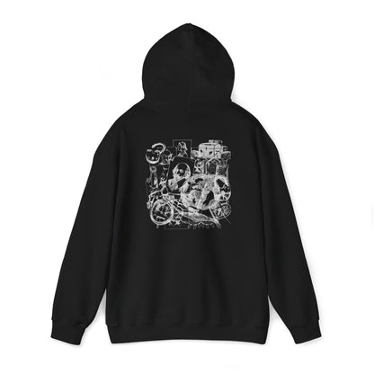 Heavy Blend™ Hooded Sweatshirt with graphics flights