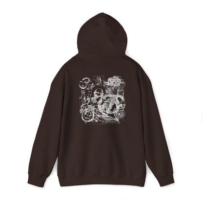 Heavy Blend™ Hooded Sweatshirt with graphics flights