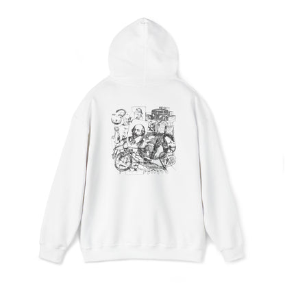 Heavy Blend™ Hooded Sweatshirt with graphics flights