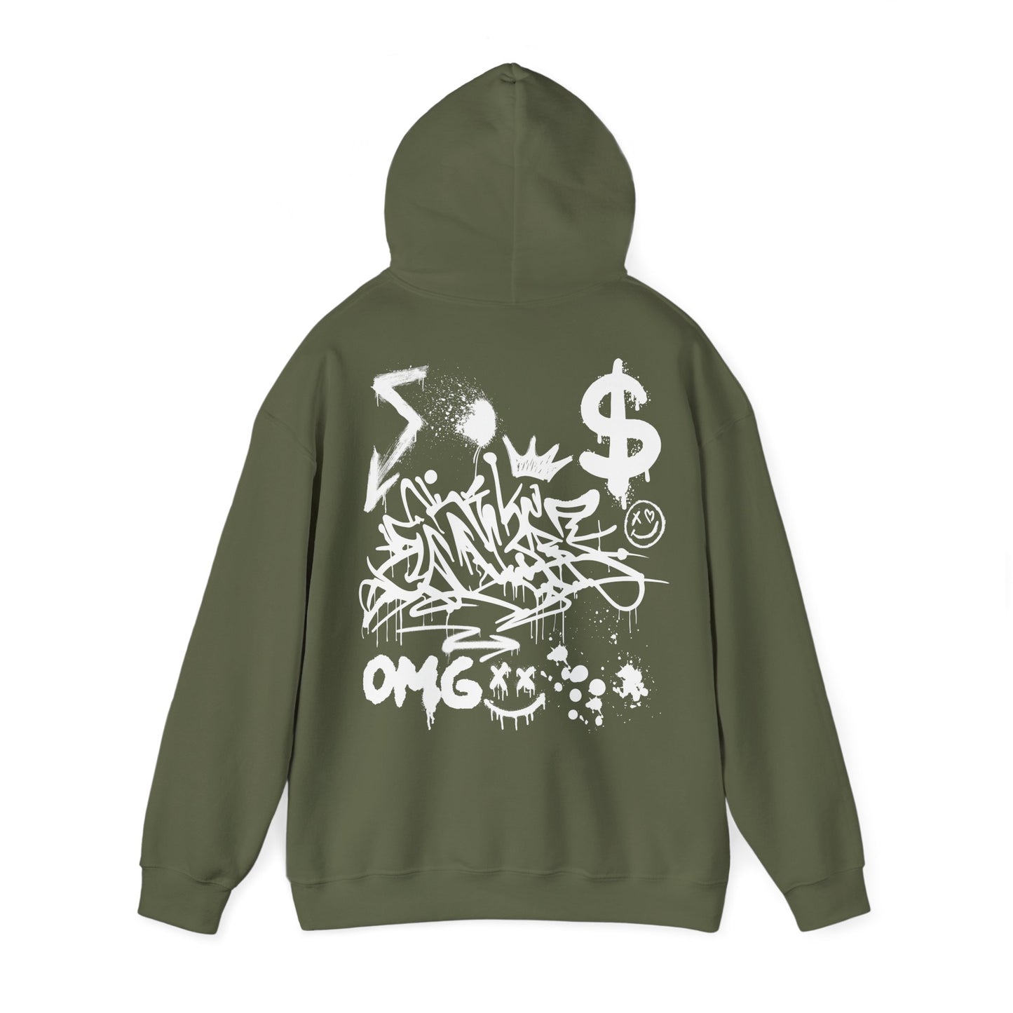 Graffiti Graphic Hooded Sweater