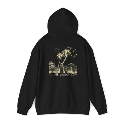 Heavy Blend™ Hooded Sweatshirt with graphics tan